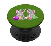 Green Easter Gnomes For Women Cute Easter Eggs & Bunny Ears PopSockets PopGrip Adesivo
