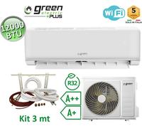 GREEN ELECTRIC PLUS Climatizzatore mono 12000 Btu + kit installazione 3mt