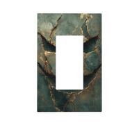 Green Evil in Luxury Light Dark Green Marmo Light Switch Piastra da parete Frontalino Copertura a bilanciere singolo 1 Gang Decorator Outlet Coperture per la casa Cucina Camera Bagno Decor