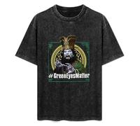 Green Eyes Matter Big Trouble in Little China Mens Unisex T-Shirt Graphic Print Top Black Tee XXL