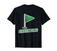 Green Flag - No Red Flags Umorismo Back Print Meme Club Maglietta