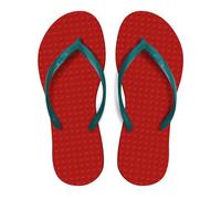 Green Flip Flops Chinelos Praia Feminino Corallo Vermelho/Turchese, Corallo Vermelho Turchese, 41/42 EU
