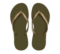 Green Flip Flops Cinelli Praia Feminino Oliva/Ouro, Oliva Ouro, 41/42 EU