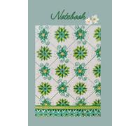 Green Floral Composition Notebook: 6x9 Lined Journal with Elegant Botanical Mandala Pattern, 120 Pages .Cute Aesthetic College Ruled Notebook for Students, Women, and Office