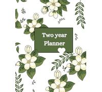 Green Floral Two year undated planner