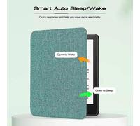 (Green) For Kindle Paperwhite 6 12th 2024 Slim Durable PU Leather Cover Auto Wake/Sleep
