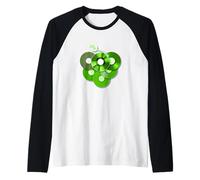 Green For The Record V2 Grafica verde Maglia con Maniche Raglan