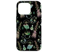 Green Forest Witch Magical Herbs And Flowers Occult Custodia per iPhone 16 Pro