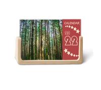 Green Forestry Science Nature Scenery 2022 - Calendario da tavolo per 12 mesi