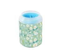 Green Fresh Summer Flower Portable Mud Paw Clean Station Spazzola in silicone morbido piedi spazzola da bagno per cani di piccola taglia media e razze di gatti