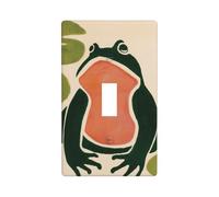 Green Frog Semplice Copertura Interruttore Della Luce Decorativo Singolo Toggle 1 Gang Piastra Da Parete per Cucina Agriturismo Camera Da Letto Bagno Art Decor
