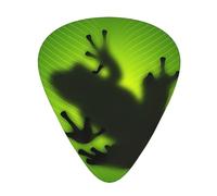 Green Frog Shadow - Plettri per chitarra, 12 pezzi, per ukulele, basso, accessori