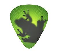 Green Frog Shadow Plettri per chitarra classica triangolare basso acustica ed elettrica plettri per chitarristi 12 pezzi