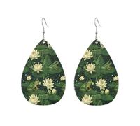 Green Frogs On Lotus Leaves Orecchini Divertenti Orecchini Da Donna Moda Accessori Per Donne Carnevale Tutti I Giorni