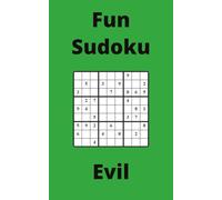 Green Fun Sudoku Book, 9x9 Puzzles, 100 Pages, 5x8, Hard
