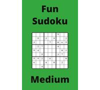 Green Fun Sudoku Book, 9x9 Puzzles, 150 Pages, 5x8, Medium