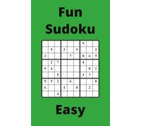 Green Fun Sudoku Book, 9x9 Puzzles, 250 Pages, 5x8, Easy