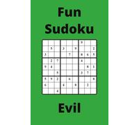 Green Fun Sudoku Book, 9x9 Puzzles, 300 Pages, 5x8, Evil