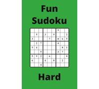 Green Fun Sudoku Book, 9x9 Puzzles, 300 Pages, 5x8, Hard