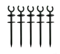Green Garden Hose Guide Stakes Heavy Duty Plastic Watering Path Keeper per la protezione delle piante e l'organizzazione del cortile, confezione da 5 (5 pezzi)