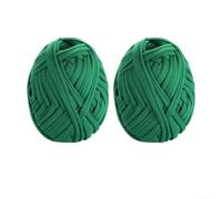 Green Garden Twine 2-Pack 98FT Soft Plant Support | Soft texture prevents per stem damage, per ideal for tomatoes and vines, 98ft per roll, green color blends in
