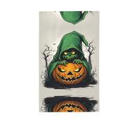 Green Ghost Horror Halloween Pumpkin 1 Stampa Bandiera decorativa per esterni Bandiera di dovere Display per interni Yard Stagioni Decorazioni per le vacanze