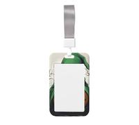 Green Ghost Horror Halloween Pumpkin 1 Stampa Heavy Duty Badge Holder con bobina retrattile, porta badge ID Key Card Work Badge Clip per infermiere, insegnanti, studenti, ufficio, donne e uomini