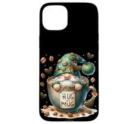 Green Gnome Graphic For Women Hug In A Mug For Coffee Mom Custodia per iPhone 15 Plus