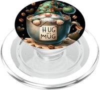 Green Gnome Graphic For Women Hug In A Mug For Coffee Mom PopSockets PopGrip per MagSafe