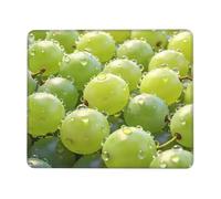 Green Grapes Tappetino per mouse per computer con base in gomma antiscivolo, tappetino per mouse per computer di casa, 20 x 26,2 cm