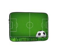 Green Grass Field Soccer Playground The Ball Patterned custodia per computer portatile, 10 pollici adatto per laptop, tablet, ecc