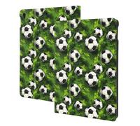 Green Grass Football Print - Custodia compatibile con iPad Air di terza generazione, custodia per tablet compatibile con iPad Pro da 10,5 pollici, accensione e spegnimento automatico, supporto a libro