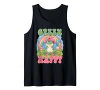 Green & Happy - Cappello da Cowboy a Forma di Rana Arcobaleno Canotta