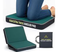Green Haven Cuscino pieghevole in schiuma spessa per inginocchiarsi da giardino, 6 cm, in memory foam, leggero e portatile, con manici, perfetto per giardinaggio, inginocchiatoio da bagno, cuscino per
