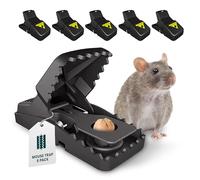 Green Haven Trappole per Topi per Uso Interno ed Esterno, Confezione da 6 - Pedale sensibile, Molla Potente, Design Speciale dei Denti, Installazione sicura Senza Contatto, Tazza per Esca Staccabile