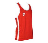 GREEN HILL Elite Canotta da Boxe Canottiera Pugilato Blu Rossa Boxing Vest (S, Rosso)