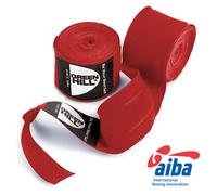 GREEN HILL FASCE BENDAGGI BENDE BOXE APPROVATI IBA KICK BOXING NERO ROSSO BLU