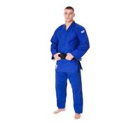 GREEN HILL JUDOGI Bianco Blu IJF Approved Judo GI Kimono Unisex (Blu, 160)