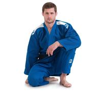 GREEN HILL JUDOGI SEMI COMPETITION ADVANCED 630g/m2 JUDO GI KIMONO BIANCO BLU
