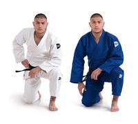 GREEN HILL JUDOGI SEMI COMPETITION ADVANCED 630g/m2 JUDO GI KIMONO BIANCO BLU