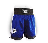GREEN HILL Pantaloncini Pugilato Piper Boxe Pugile Professionista E DILETTANTE (Blu/Nero/Bianco, XL)