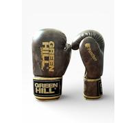 Green Hill PANTHER - Guantoni da Boxe per Allenamento e Sparring, Antishock, Chiusura Velcro, Protezione Polso, Similpelle Resistente, 10 oz / 12 oz, 14 oz / 16 oz (Marrone, 12 oz)