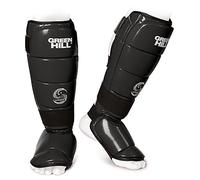 GREEN HILL PARATIBIA Spirit PARATIBIE Kick Boxing Boxe Nero Rosso Protezione Muay Thai (Nero, XL)