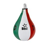 GREEN HILL Peretta Veloce Best, Pera Boxe, Pugilato, Speed Ball, Nero/Rosso, Taglia Unica