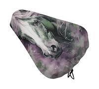 Green Horse Bike Seat Cover con coulisse, impermeabile, protezione solare e antipolvere, per mountain bike
