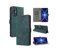 (Green) HTC U24 Pro 5G Case, Flip Wallet Cover with Card Slots, PU Leather RFID Blocking Magnetic Closure