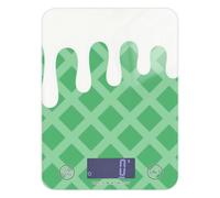 Green Ice Cream Plaid Scala di Cottura Controllato per il Peso Dell'alimento 12 Oz, 5kg/5g grammi e Oncia Scala con 4 Unità per (Utente) (Utente) (Utente) Peso Digitale para comida
