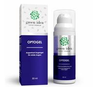 Green idea - Gel Contorno Occhi Rinfrescante - OPTOGEL - con Euphralia, Agrimonia e Pantenolo - Occhi Stanchi e Secchi - Occhi irritati e stressati - Crema palpebrale - 50 ml