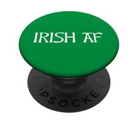 Green Irish AF St Paddy's Day Ireland Celtic Font PopSockets PopGrip Adesivo