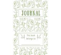 Green Journal: 52 page | Lined Notebook with Organic Aesthetic | Ideal for Personal Writing, Mindfulness and Daily Notes | 5x8 Inch